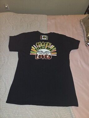 Cross Colour Black 'Black Lives Are Loved' Graphic Men T-Shirt